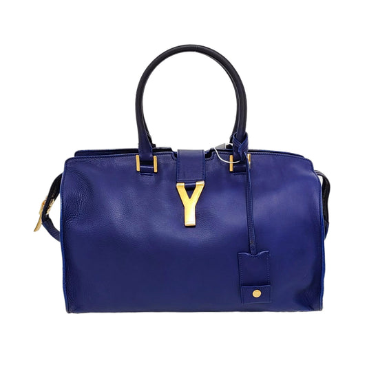 YSL CHYC Y LIGNE Medium size Dark Blue Leather Handbag Golden hardware-(SKU)-955766703