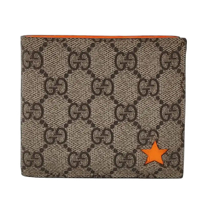 GUCCI Brown coated canvas vintage wallet-(SKU)-954260117