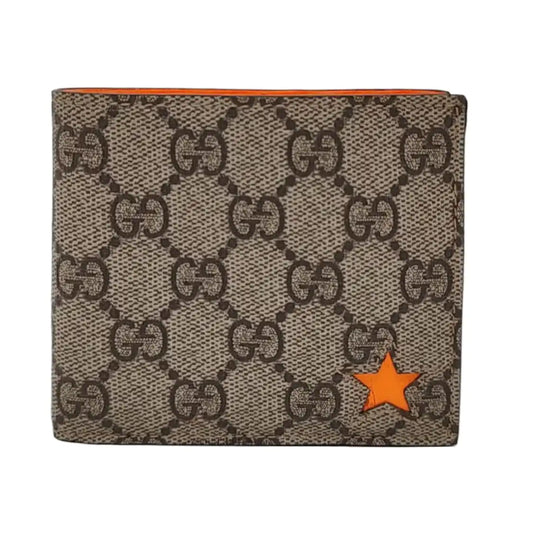 GUCCI Brown coated canvas vintage wallet-(SKU)-954260117