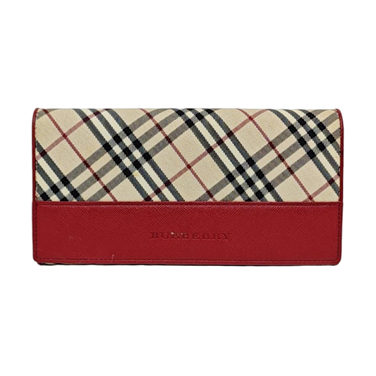 BURBERRY Multicolor Canvas Wallet Silver Hardware-(SKU)-951815564