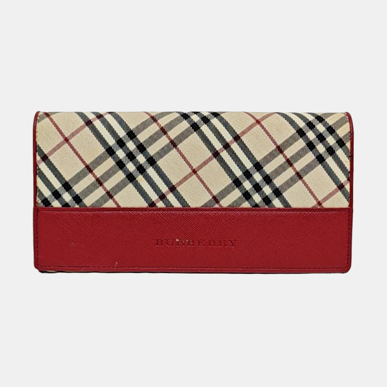 BURBERRY Multicolor Canvas Wallet Silver Hardware-(SKU)-951815564