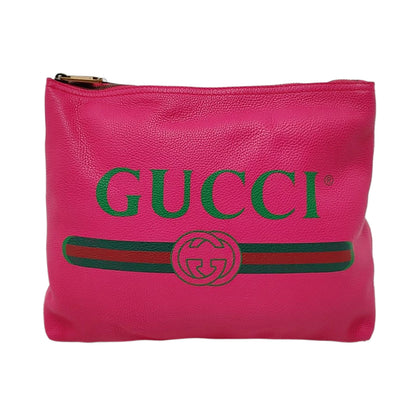 GUCCI Print Medium size Pink Cowhide Printed Handbag Crossbody Shoulder Bag Golden hardware-(SKU)-956241245