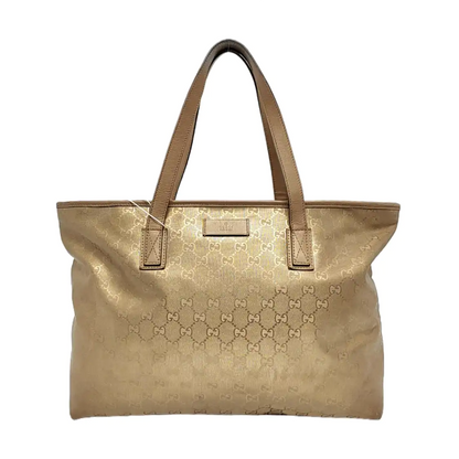 GUCCI GG Imprime Golden Coated Canvas Monogram Single Shoulder Bag Golden hardware-(SKU)-956434937