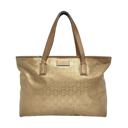 GUCCI GG Imprime Golden Coated Canvas Monogram Single Shoulder Bag Golden hardware-(SKU)-956434937