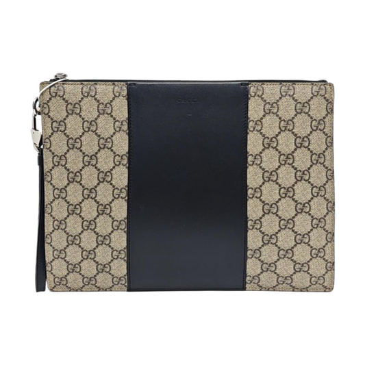 GUCCI Beige Coated Canvas Vintage Handbag Silver Hardware-(SKU)-956350936