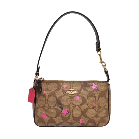 COACH NOLITA Brown Coated Canvas Monogram Tote Bag Golden hardware-(SKU)-933372842