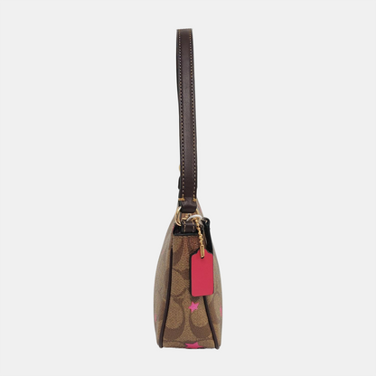 COACH NOLITA Brown Coated Canvas Monogram Tote Bag Golden hardware-(SKU)-933372842