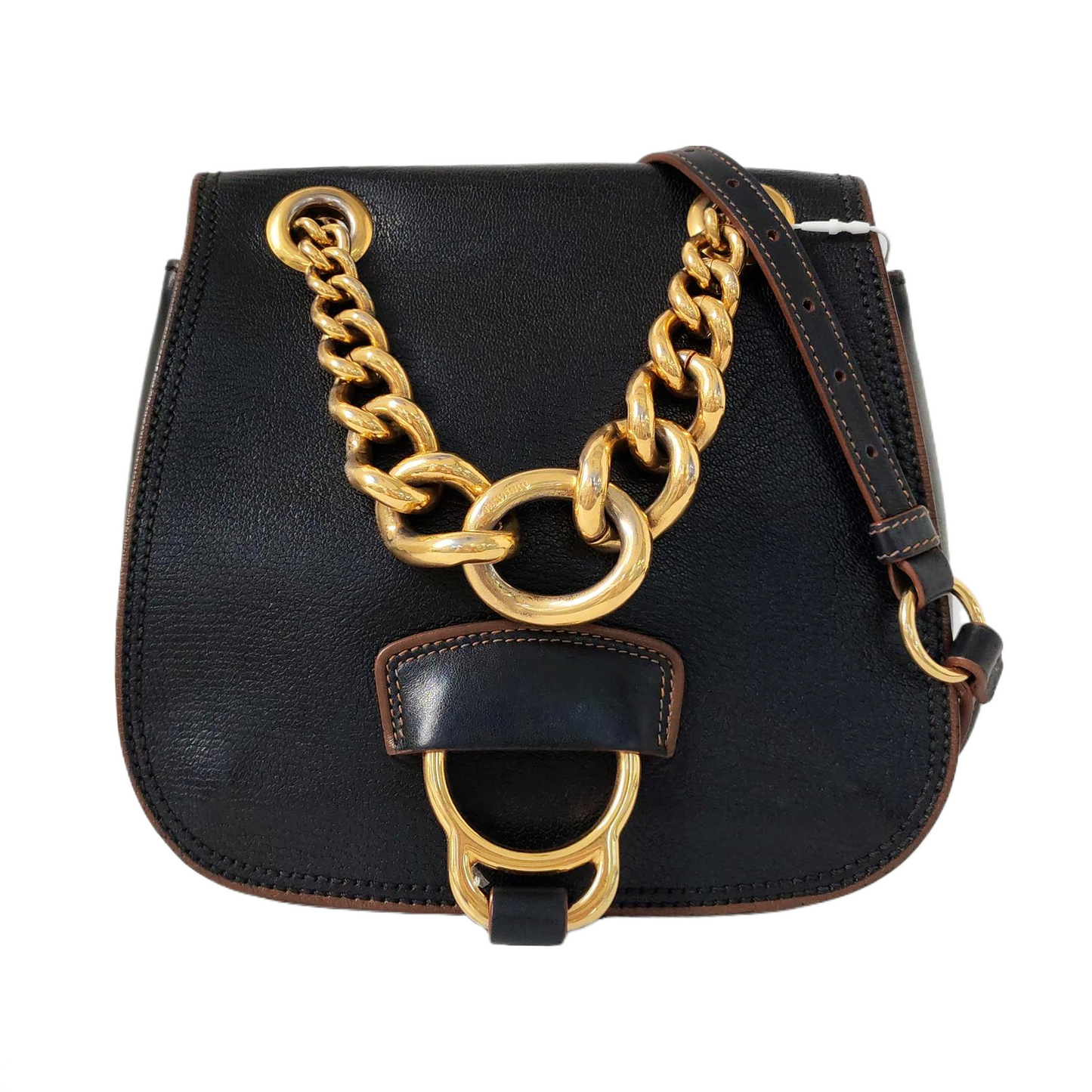 Miu Miu Dahlia Black Cowhide Single Shoulder Bag Crossbody Bag Golden hardware-(SKU)-956647295