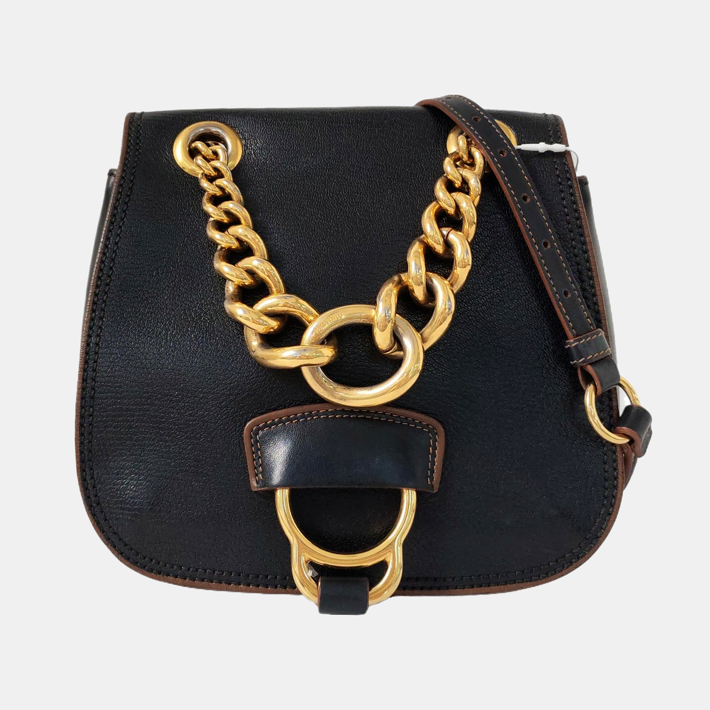 Miu Miu Dahlia Black Cowhide Single Shoulder Bag Crossbody Bag Golden hardware-(SKU)-956647295
