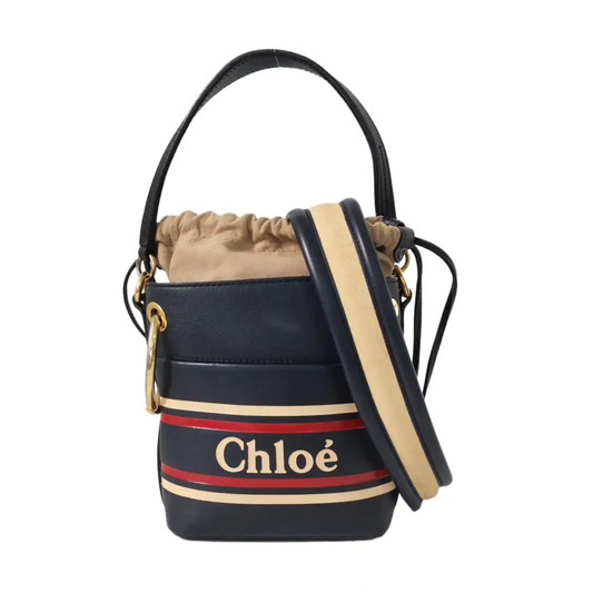 Chloé Roy Black Cowhide Printed Single Shoulder Bag, Handbag, and Crossbody Golden hardware Removable shoulder strap-(SKU)-956715816