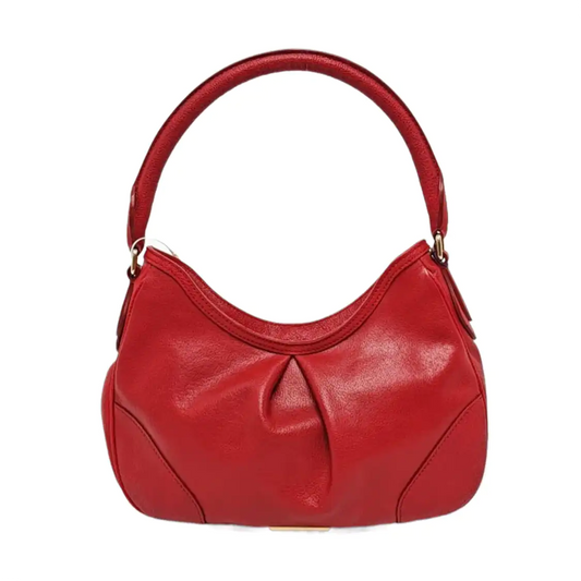 BURBERRY Bartow Medium size Red Cowhide Handbag Shoulder Bag Golden hardware-(SKU)-956884358