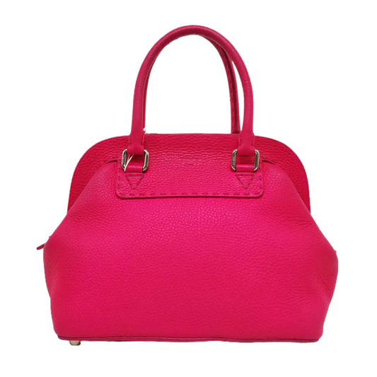 FENDI Tote bag Fuchsia cowhide handbag Silver Hardware-(SKU)-957044385