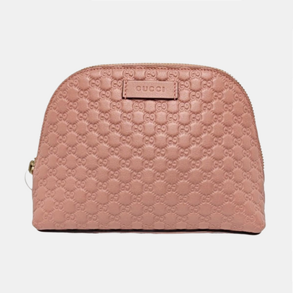GUCCI Pink Calfskin Monogrammed Handbag Golden hardware-(SKU)-956988903