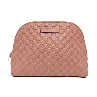 GUCCI Pink Calfskin Monogrammed Handbag Golden hardware-(SKU)-956988903