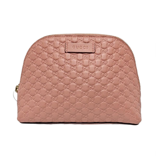 GUCCI Pink Calfskin Monogrammed Handbag Golden hardware-(SKU)-956988903