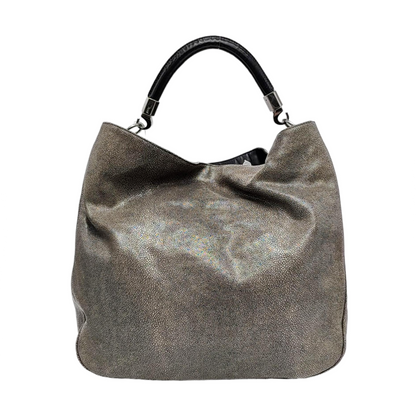 YSL ROADY Grey Cowhide Tote Bag Silver Hardware Removable shoulder strap-(SKU)-957328049