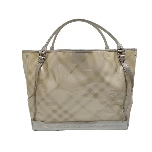 BURBERRY Tote bag Silver Special Material Printed Tote Bag Silver Hardware Sub-bag-(SKU)-957140002