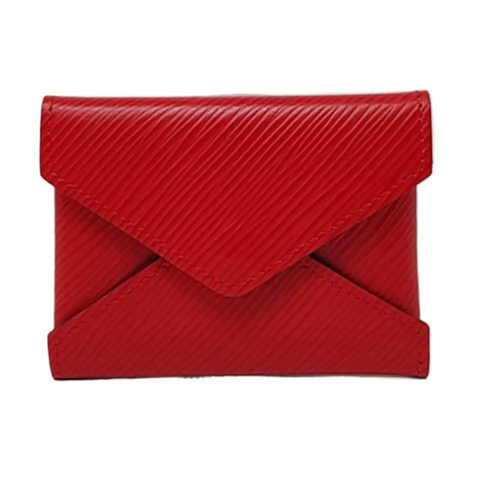 LOUIS VUITTON KIRGAMI 红色EPI牛皮水波纹钱包 Golden hardware-(SKU)-957269073