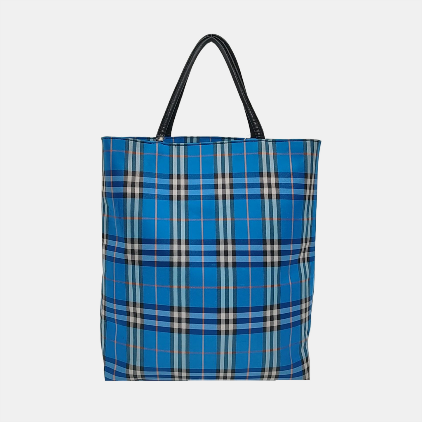 BURBERRY Tote bag Blue Nylon Printed Tote Bag Silver Hardware-(SKU)-957596394