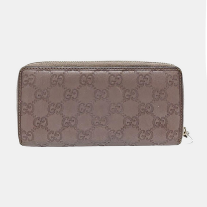 GUCCI Mayfair Purple Cowhide Monogram Embossed Wallet Golden hardware-(SKU)-957633633