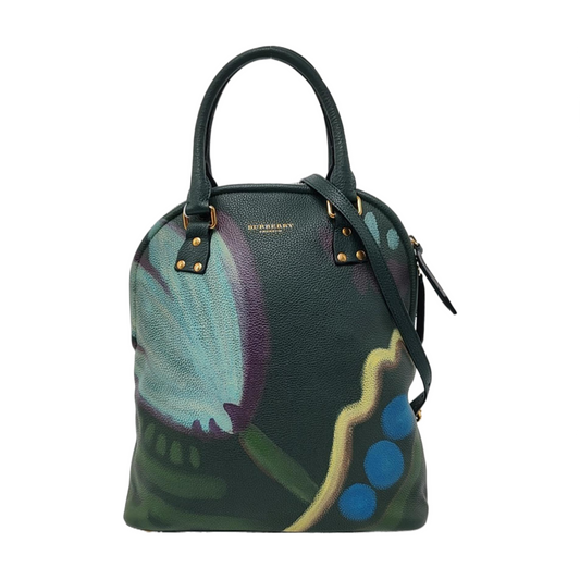 BURBERRY Multicolor Cowhide Print Single Shoulder Bag Tote Bag Golden hardware Removable shoulder strap-(SKU)-957696846