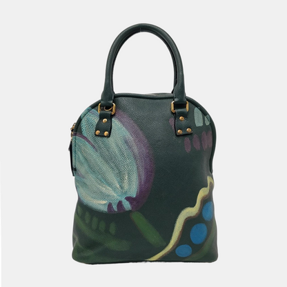 BURBERRY Multicolor Cowhide Print Single Shoulder Bag Tote Bag Golden hardware Removable shoulder strap-(SKU)-957696846