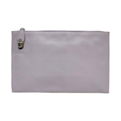 PRADA Light Purple Cowhide Handbag Silver Hardware-(SKU)-957970047