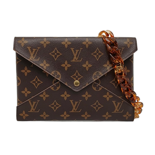 LOUIS VUITTON KIRIGAMI Brown Coated Canvas Monogrammed Tote Handbag Golden hardware-(SKU)-957751552