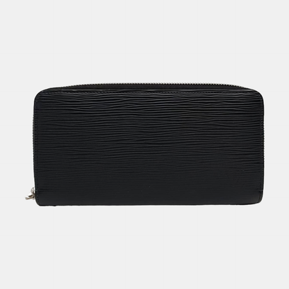 LOUIS VUITTON BlackEPI牛皮水波纹钱包 Silver Hardware-(SKU)-957987232
