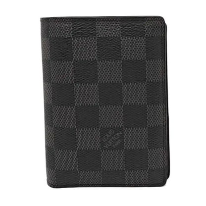 LOUIS VUITTON SMART  Gray Coated Canvas Chessboard Plaid Wallet-(SKU)-957908054