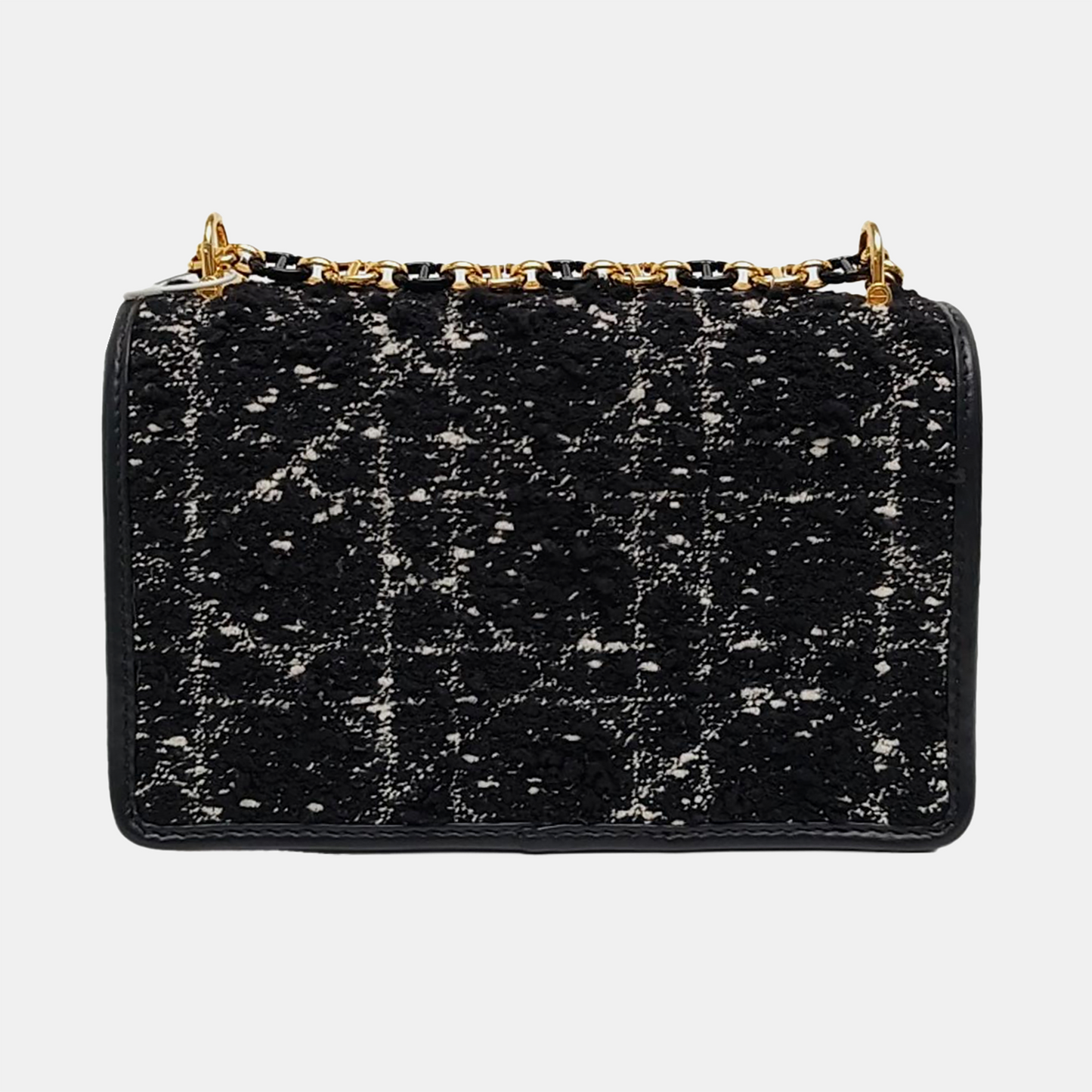 DIOR 30 Montaigne Black Fabric Montaigne Bag Shoulder Bag Crossbody Bag Handbag Golden Hardware Removable Strap-(SKU)-958282037