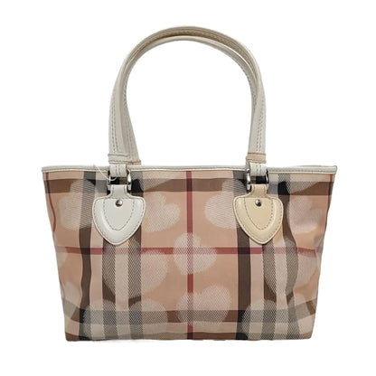 BURBERRY Tote bag Khaki Coated Canvas Printed Tote Bag Single Shoulder Bag Silver Hardware-(SKU)-958529166