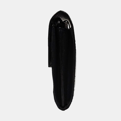 LOUIS VUITTON SARAH Black Cowhide Embossed Wallet Golden hardware-(SKU)-957385342