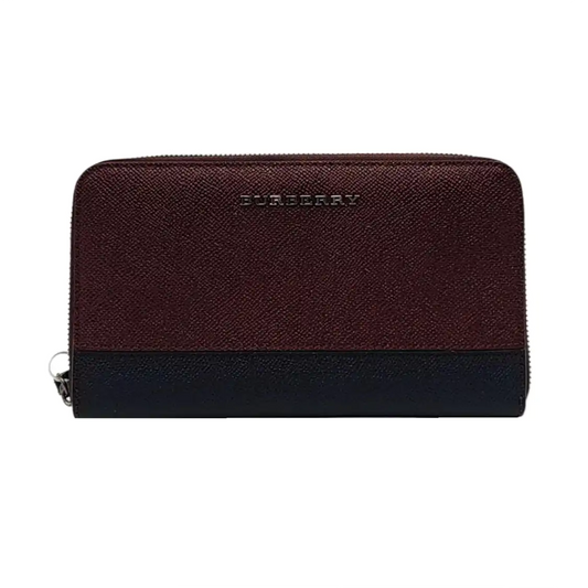 BURBERRY Magenta Cowhide Wallet Ruthenium color hardware-(SKU)-958444693