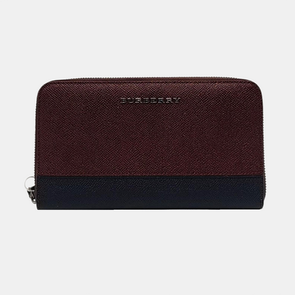 BURBERRY Magenta Cowhide Wallet Ruthenium color hardware-(SKU)-958444693