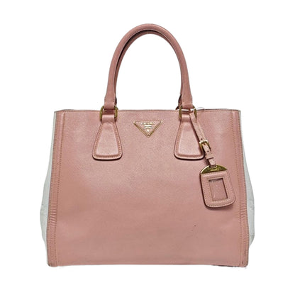 PRADA Tote bag Pink Calfskin Logo Tote Bag Golden hardware-(SKU)-958685441