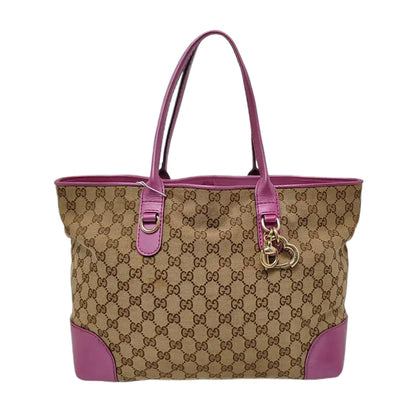 GUCCI Full Moon Brown Canvas Monogram Handbag Single Shoulder Bag Golden hardware-(SKU)-958683691