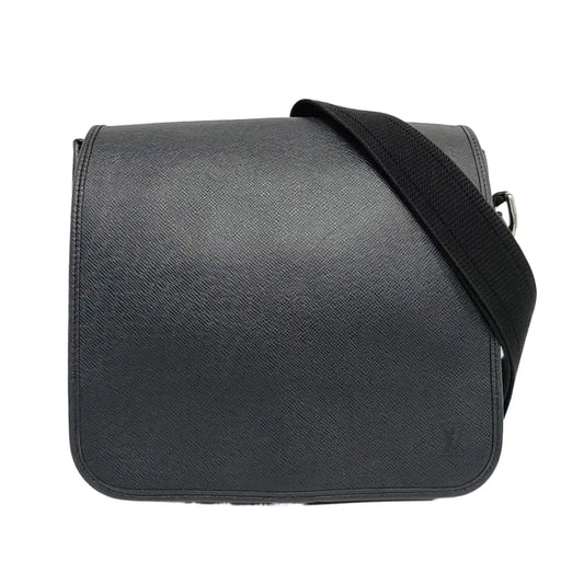 LOUIS VUITTON ANDREI Black Cowhide Single Shoulder Bag Crossbody Bag Silver Hardware-(SKU)-958721089