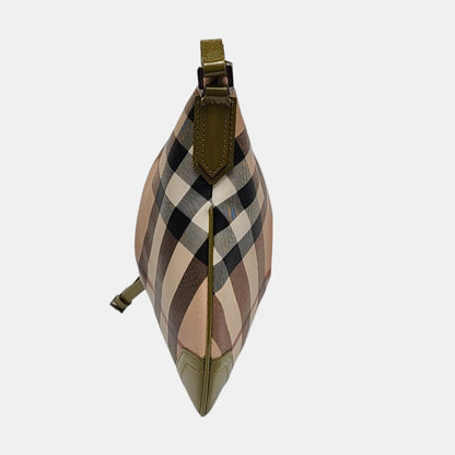 BURBERRY Dryden Beige Coated Canvas Printed Shoulder Bag Crossbody Ruthenium color hardware-(SKU)-958670798