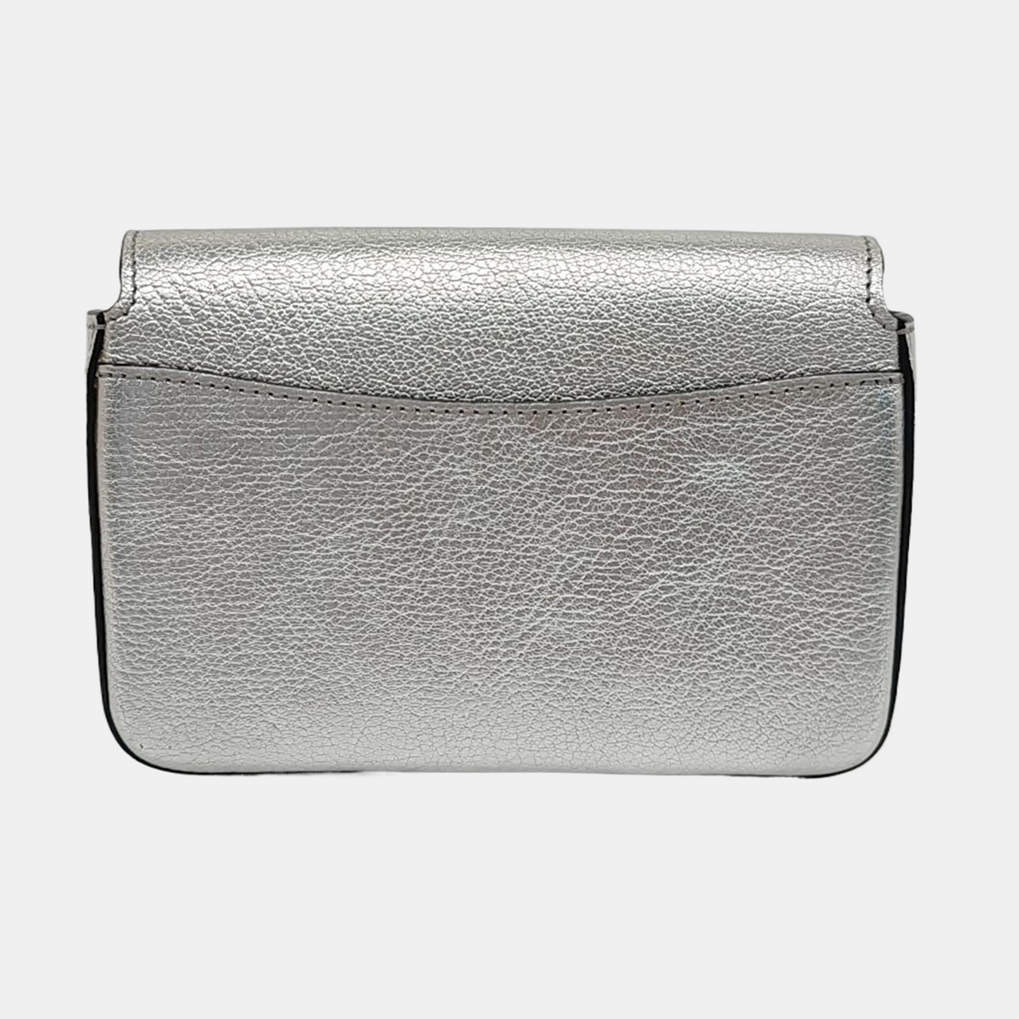 BURBERRY D-Ring Silver cowhide single shoulder bag crossbody bag Golden hardware-(SKU)-959201999
