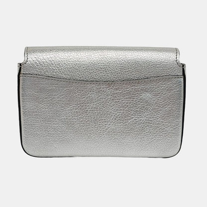 BURBERRY D-Ring Silver cowhide single shoulder bag crossbody bag Golden hardware-(SKU)-959201999