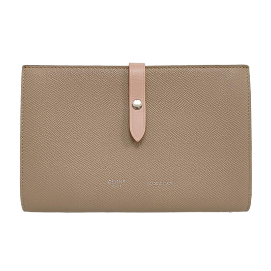 CELINE Khaki Cowhide Handbag Silver Hardware-(SKU)-959474539