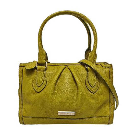 BURBERRY Yellow-Green Cowhide Single Shoulder Bag, Handbag, Crossbody Golden hardware Removable shoulder strap-(SKU)-959530790