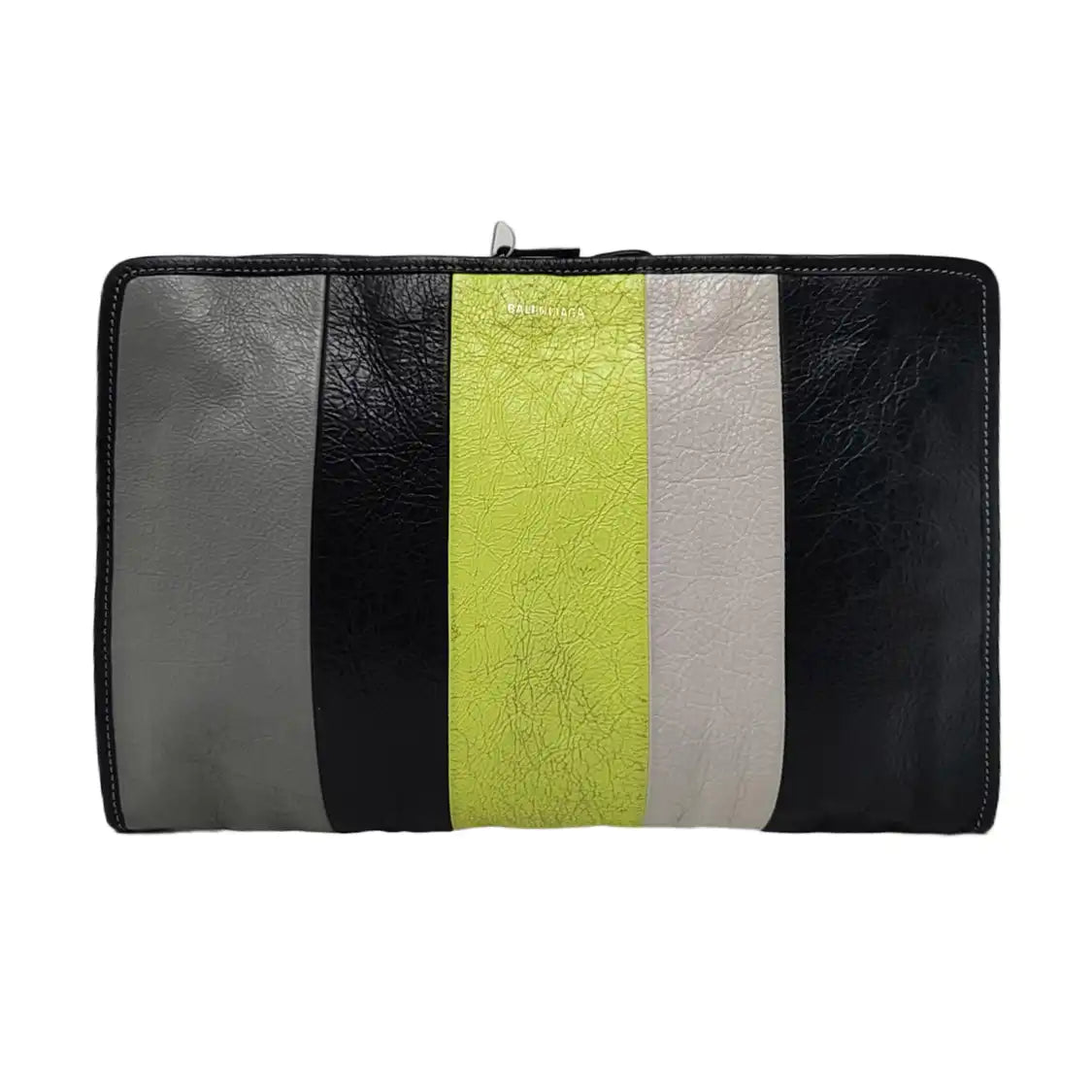 BALENCIAGA Bazar Multicolor Cowhide Clutch Silver Hardware-(SKU)-959771071