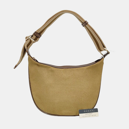 GUCCI GG Marmont Khaki Fabric Handbag Golden hardware-(SKU)-959772601
