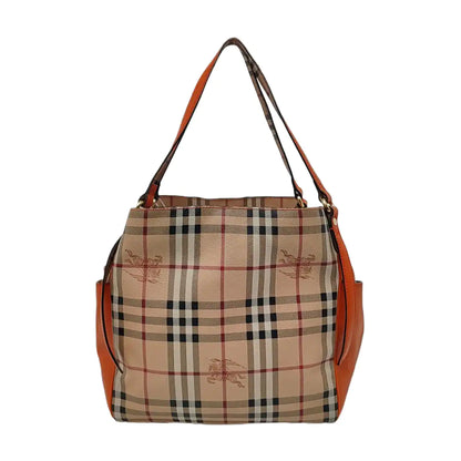 BURBERRY Canterbury Khaki Coated Canvas Battle Horse Grain Single Shoulder Bag Handbag Golden hardware-(SKU)-959738197