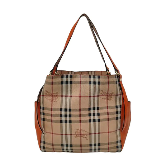 BURBERRY Canterbury Khaki Coated Canvas Battle Horse Grain Single Shoulder Bag Handbag Golden hardware-(SKU)-959738197