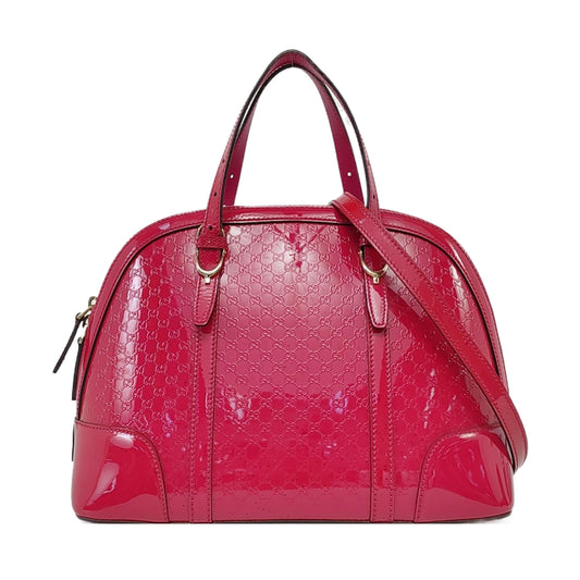 GUCCI Microguccissima Fuchsia Leather Monogrammed Crossbody Shoulder Bag Handbag Golden hardware Removable shoulder strap-(SKU)-959657436