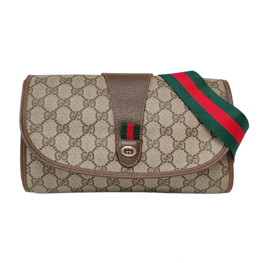 GUCCI Ebony Canvas Handbag Golden hardware-(SKU)-959784440
