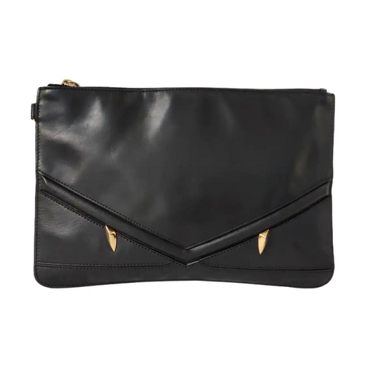 FENDI Monster Black cowhide monster handbag Golden hardware-(SKU)-959812668